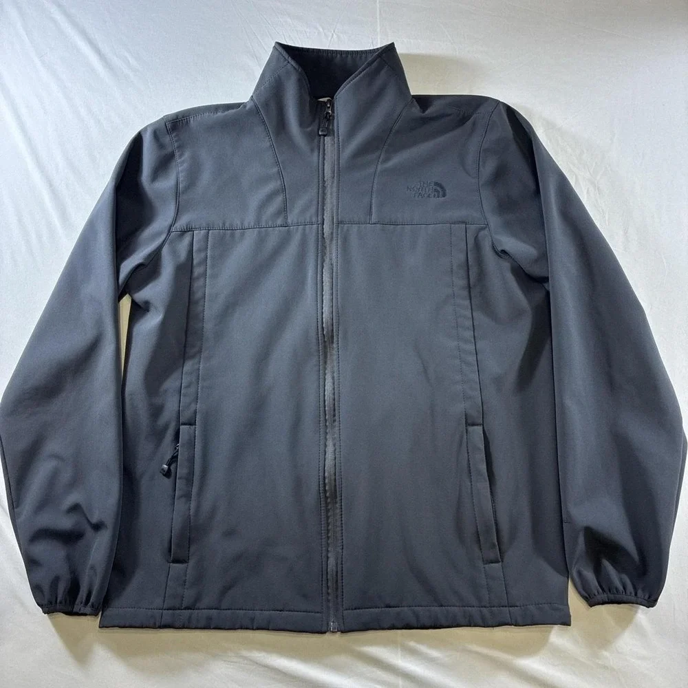 The North Face Mens Apex Bionic WindWall Softshell Jacket Gray XL